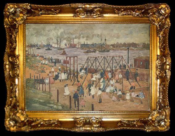 framed  Maurice Prendergast The East River, ta009-2